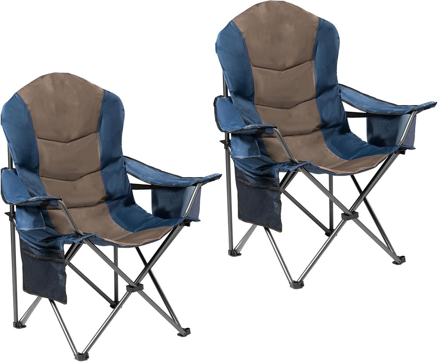Camping Chairs Showdown: High Back Padded vs. Adjustable Armrests - Tested for 400lbs Comfort