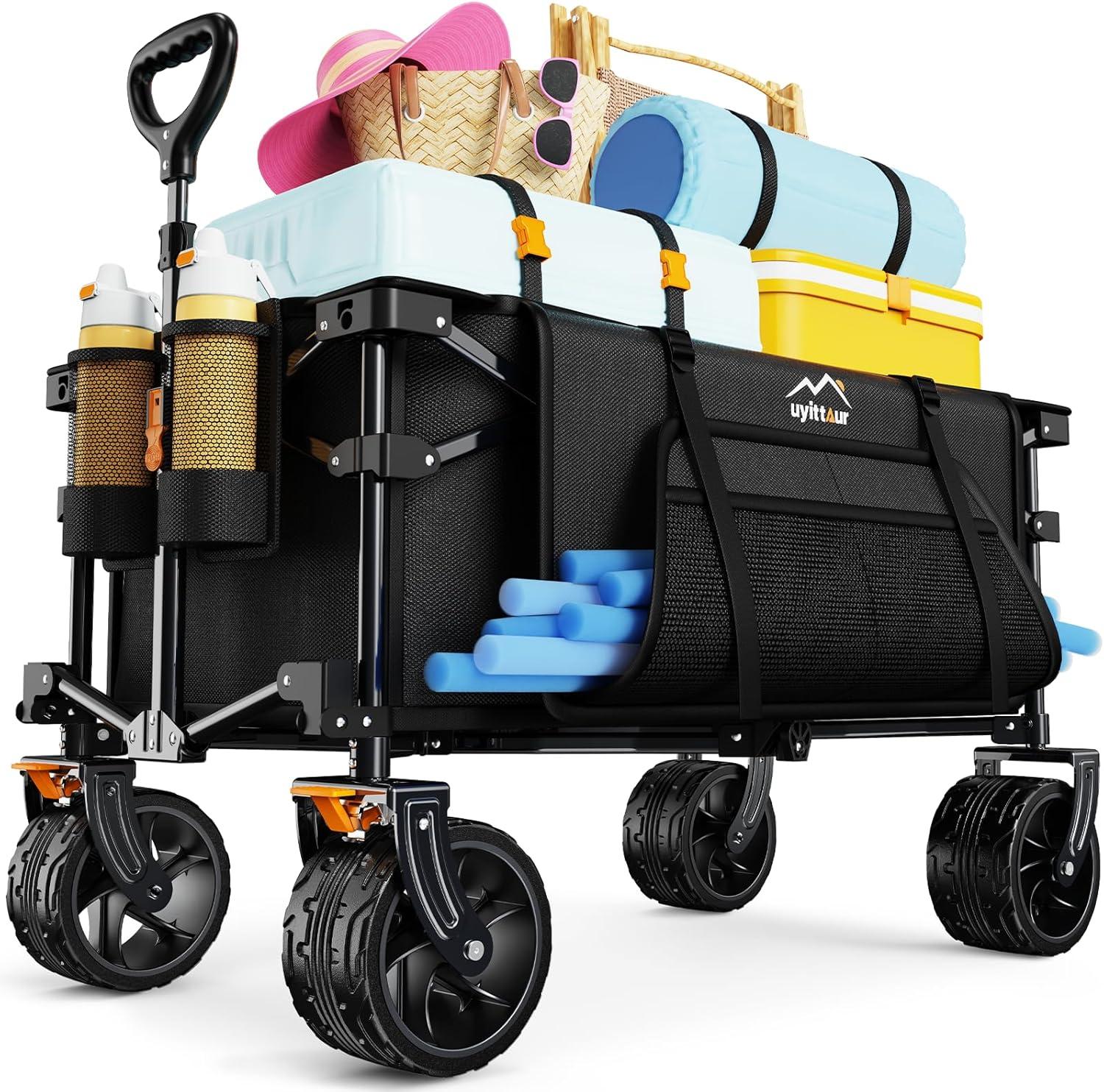 Showdown: Heavy-Duty Foldable vs. Big Wheels Beach Wagon Side Pocket Brakes for Outdoor Use