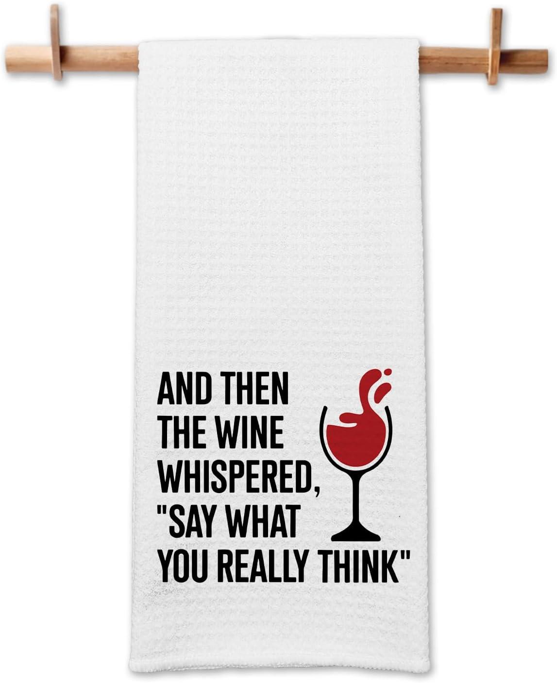 Funny Towels & Wine Whisper Dishcloths: Surprising Tested Kitchen Gift Picks (No One's Tracking Bottles)