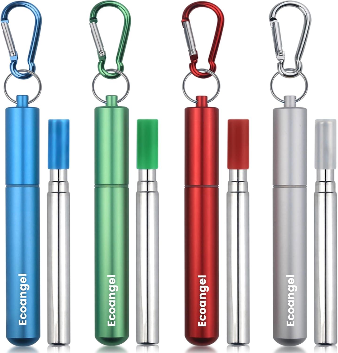 Surprising Cruise Essentials Showdown: 4-Pack Collapsible Straws, Aluminum Case & Keychains Tested for Eco-Travel