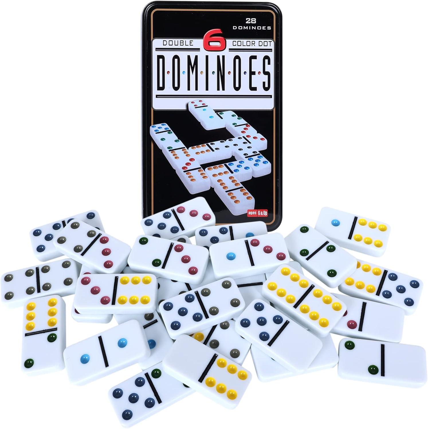 Double Six Dominoes: Surprising Versus In-Box Fun, Travel-Smart... Perfect For Kids & Adults