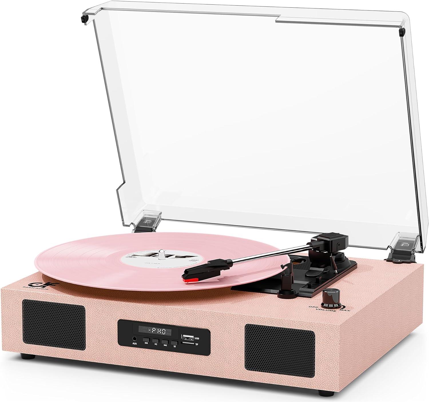 Bluetooth Tested: Vintage Pink Turntable vs Modern Ease… More Than Music