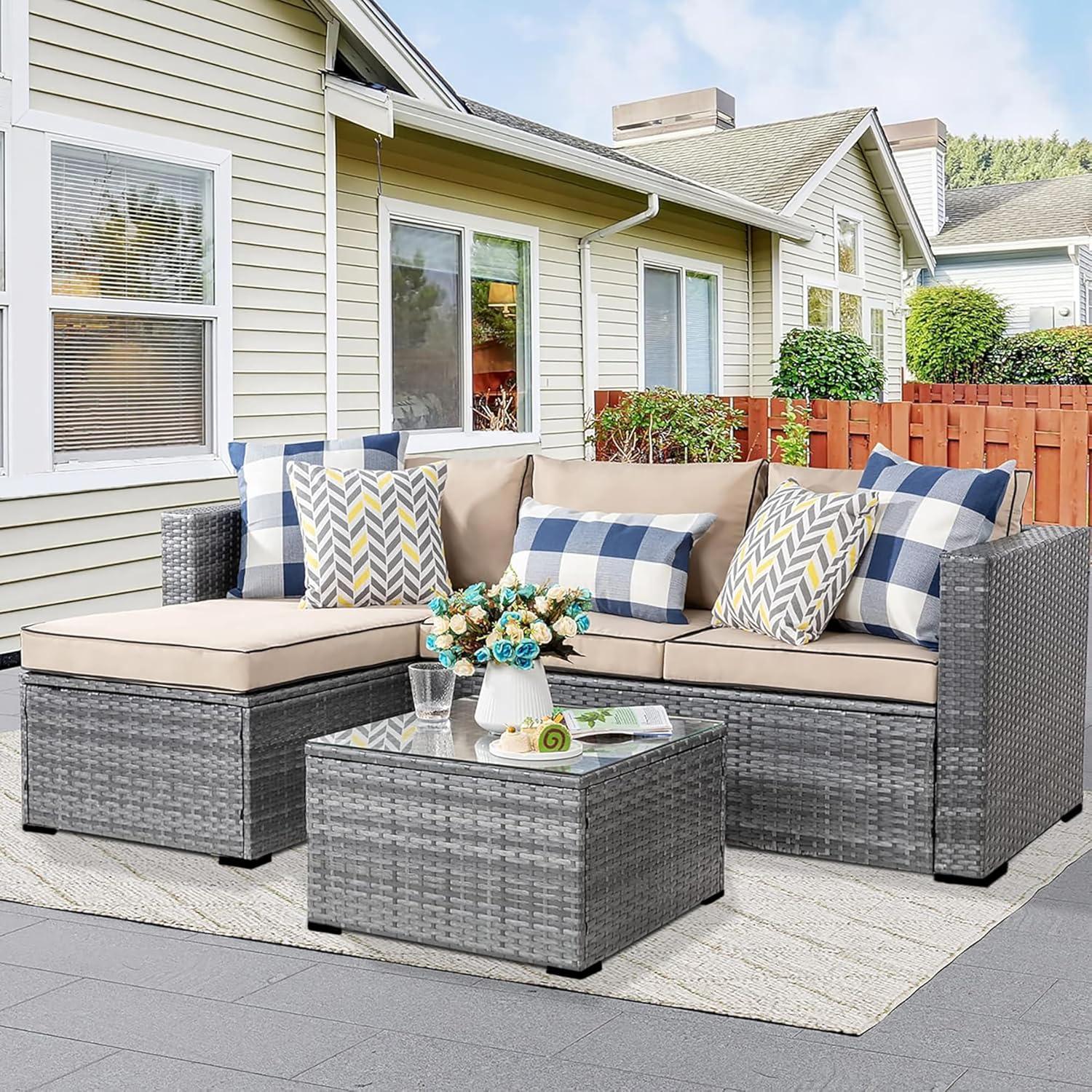 Shintenchi Set: Tested All-Weather Rattan ... Outdoor Sectional vs Patio Trend