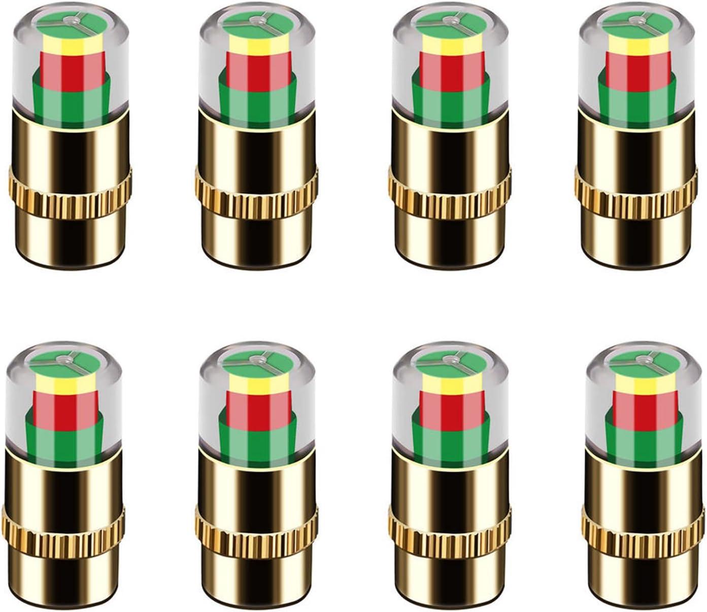 ANKIA 8Pcs Tire Pressure Monitor: 3-Color Alert vs. Goldencaps: Tested Insight