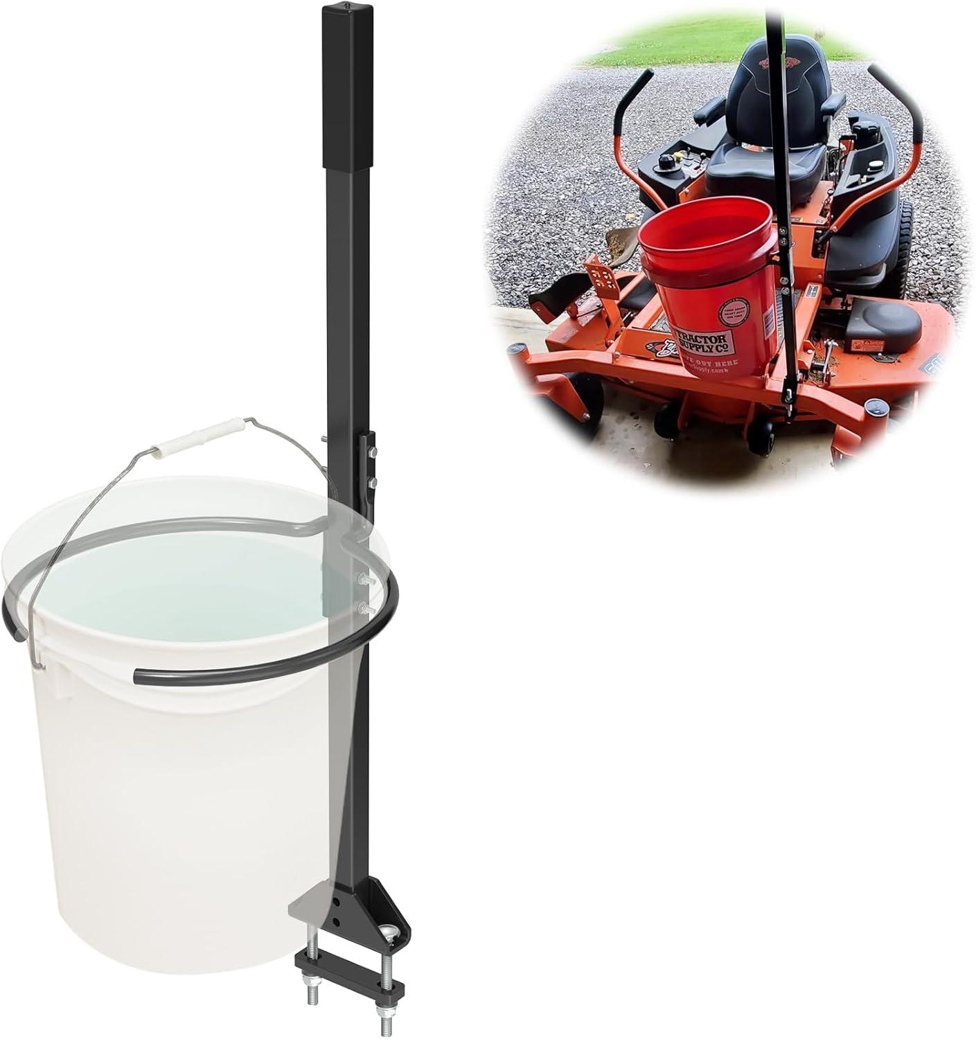 Bucket bracket tested,zero-turn benefit: haul debris