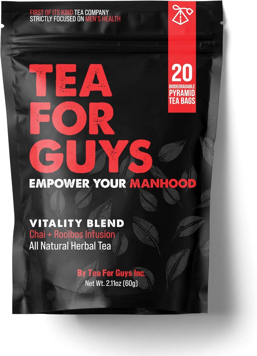 Natural Vitality Tea for Men – Testosterone Support, Fertility Boost… Versus Boosted Libido!