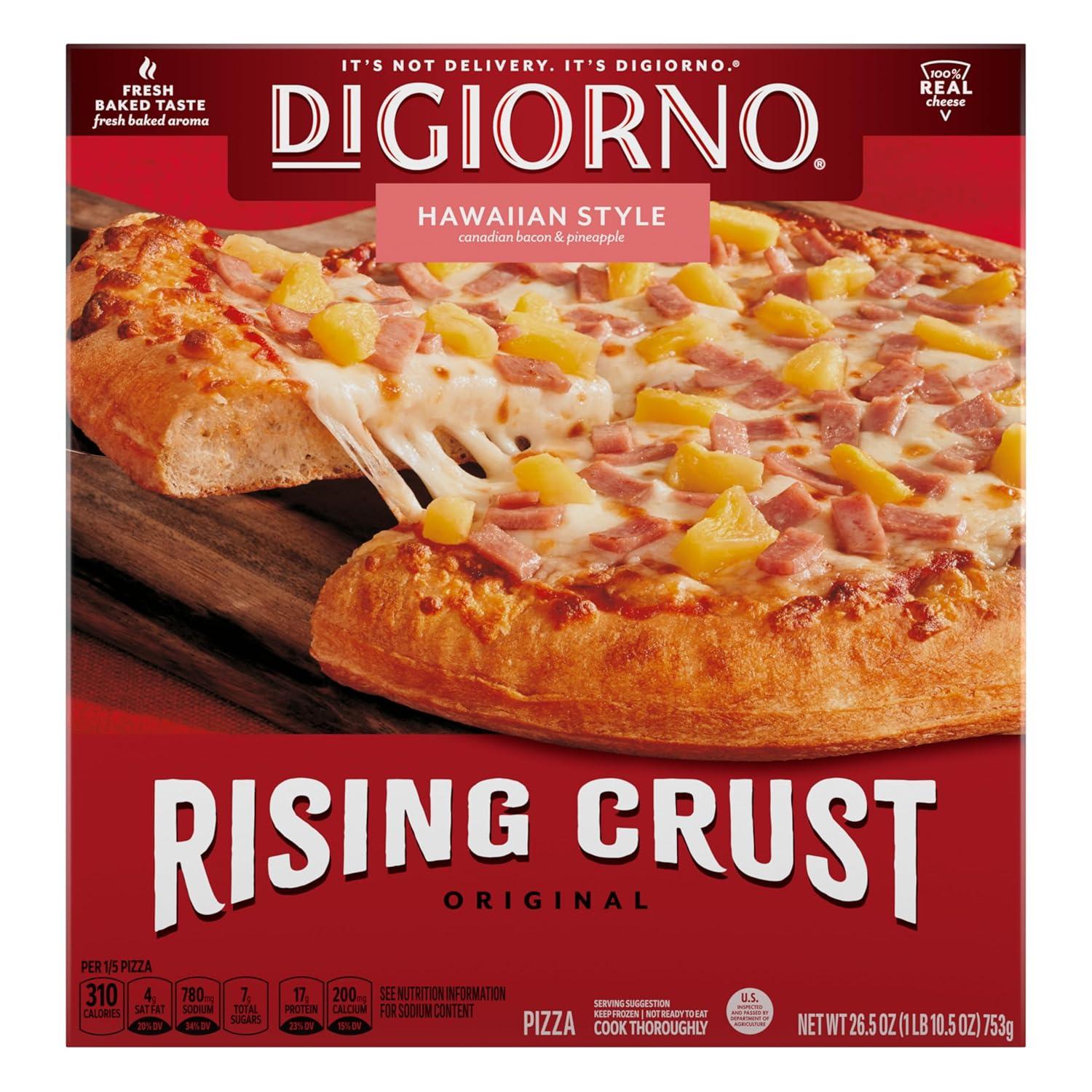 Rising Crust, Big Flavor: Digiorno vs. Hawaiian Frozen Pizza Showdown... Tasty, Tested