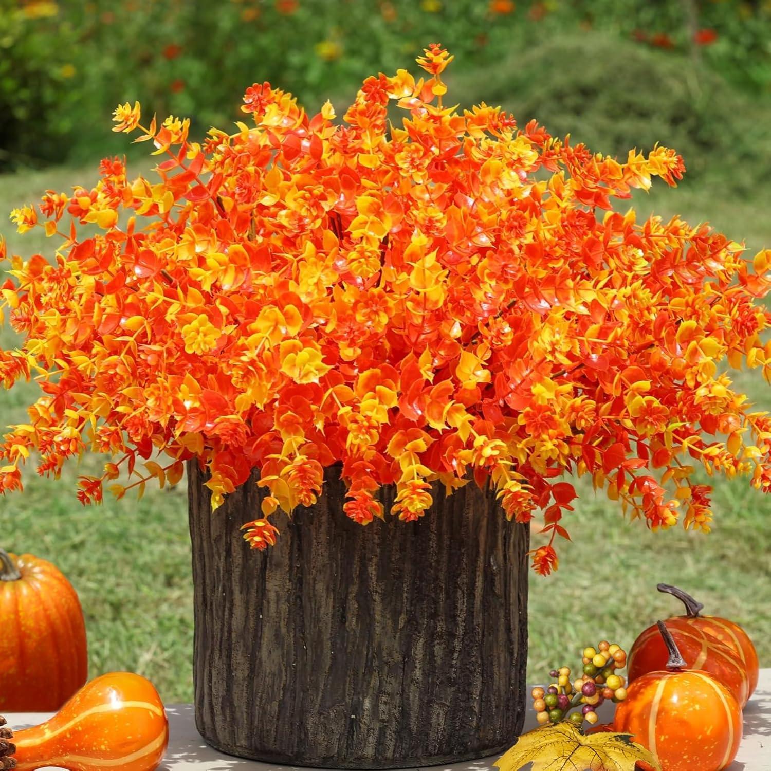 Real-Look Tested Faux Mums win vs Live: Durable, UV, Perfect for Fall Door