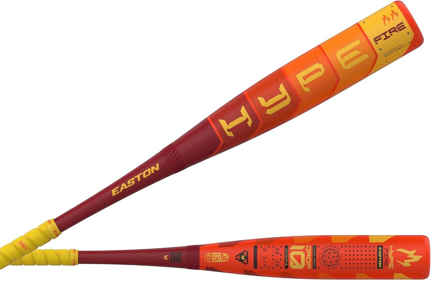 Easton Hype Fire bats VS tested: USA vs USSSA, sizes, drops... Compare Now!