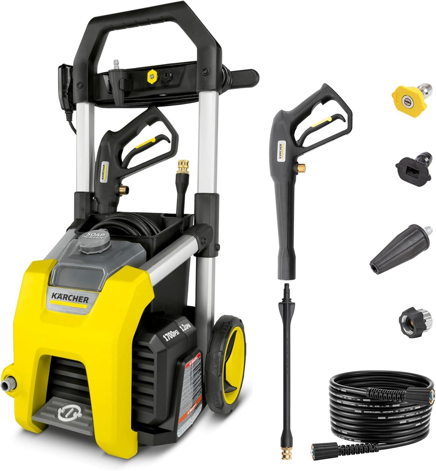 Tested Kärcher K1700: 2125 PSI, 3 Nozzles... Surprising Clean On Cars & Patios