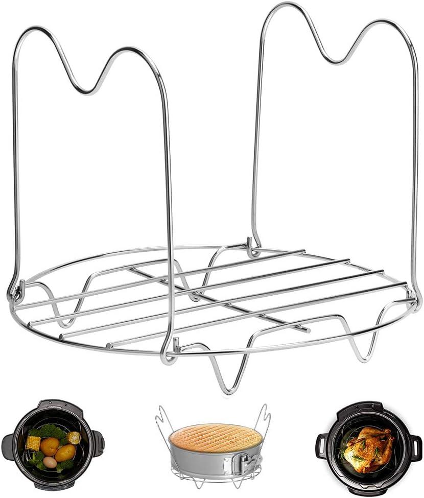 Holder Has Handles, Rack Tested Versus Instant Pot Meals