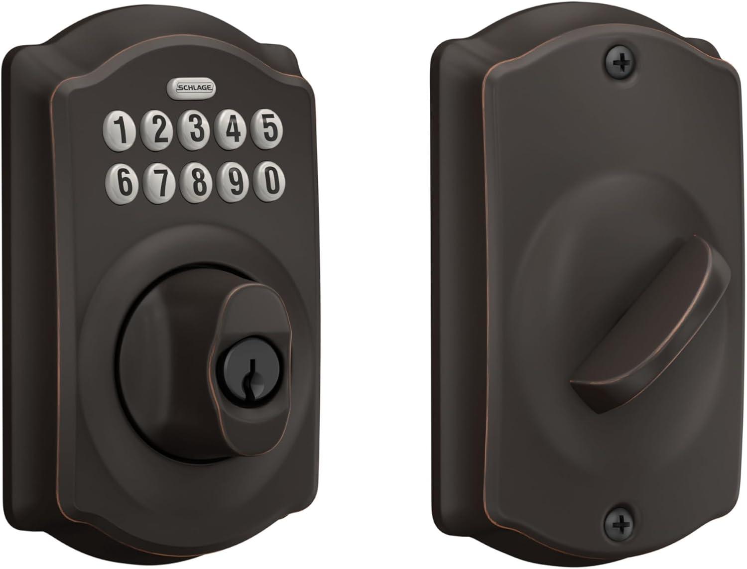 Schlage BE365 V Versus Camelot: Tested Keyless Lock Benefit SHOWN... Bronze Trending Entry System vs aging!