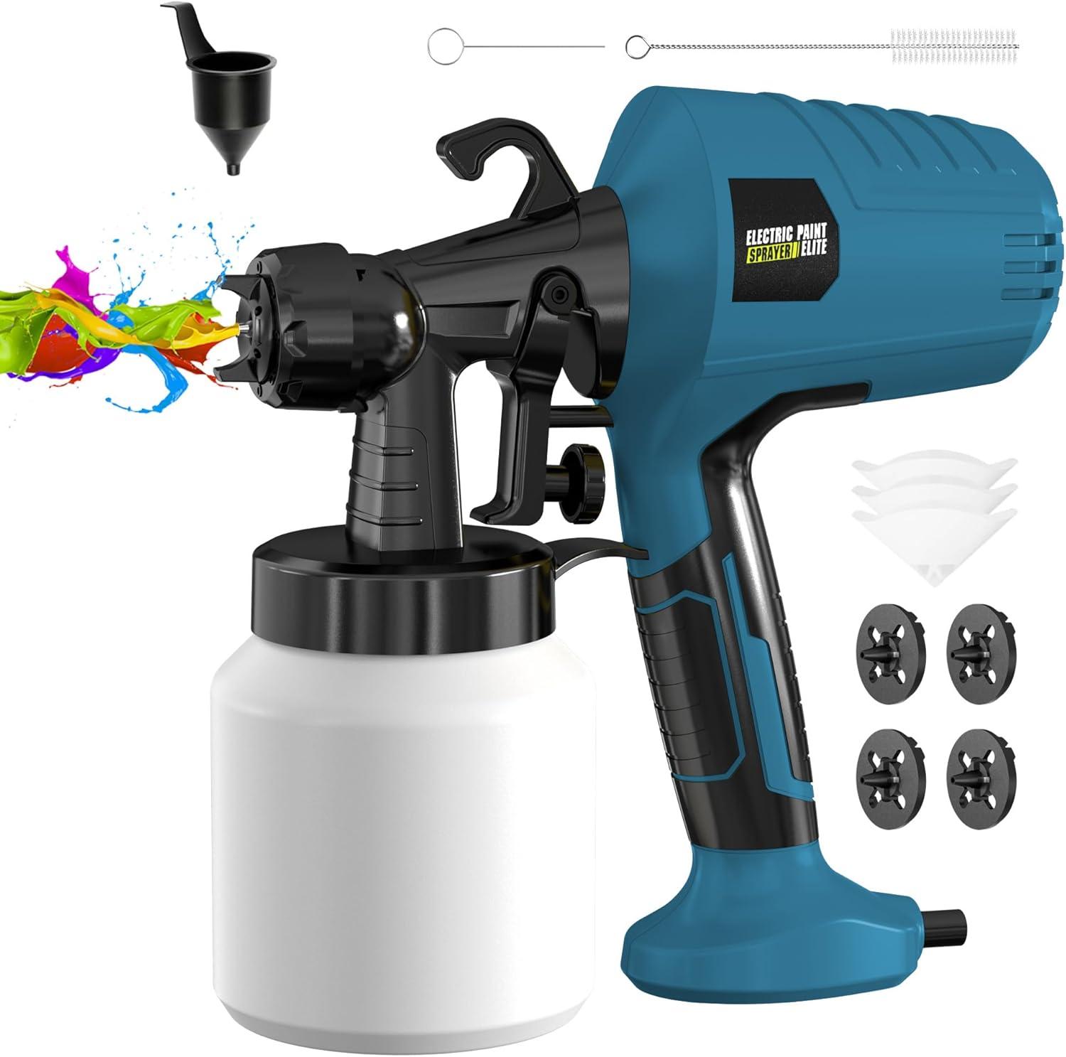 Paint Gun Test: 1000W Power, Easy Clean for Home DIY Walls… Surprising Paint Job Speed!