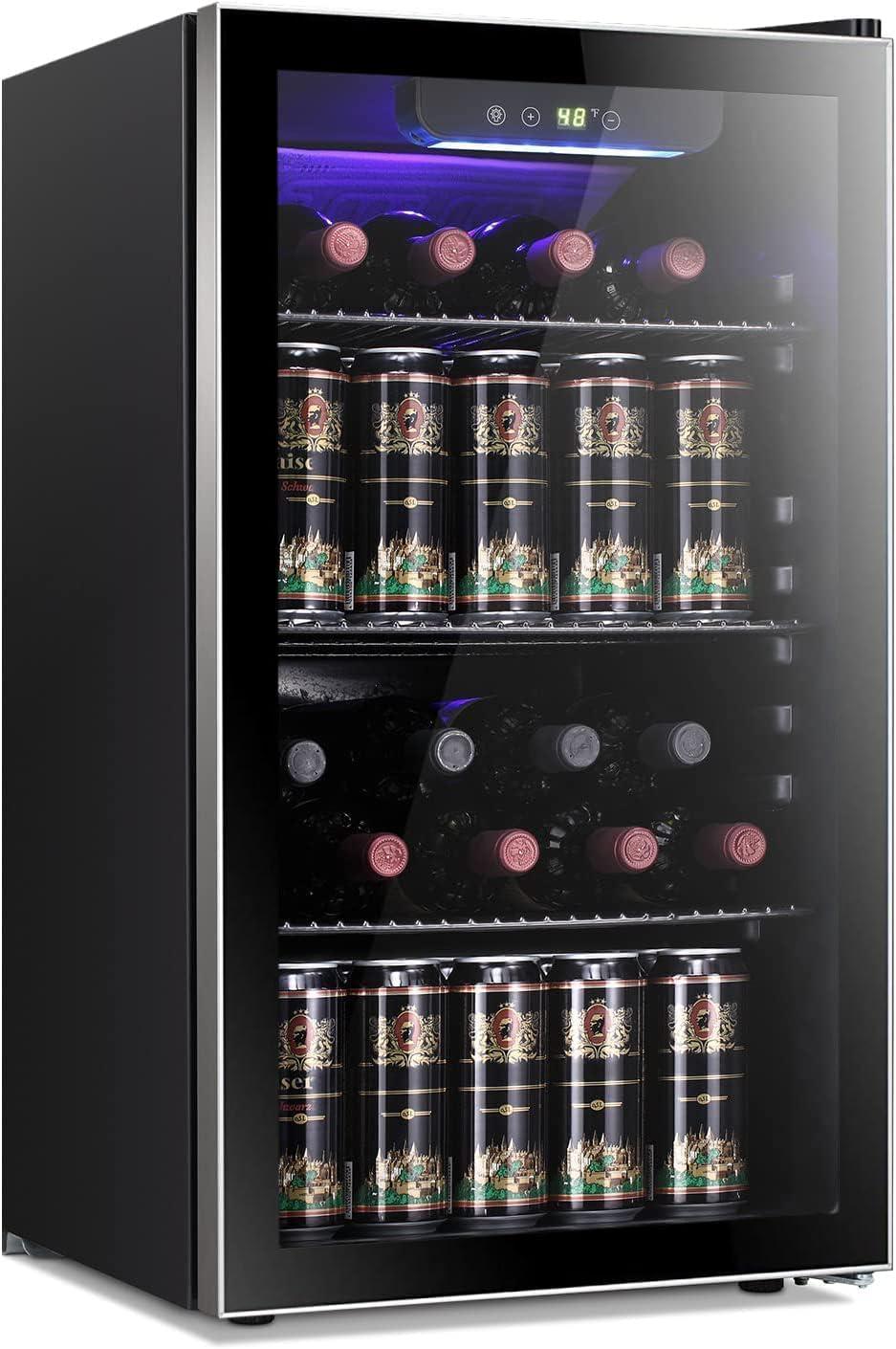 Antarctic vs Competitor: Surprising Insight on Mini Wine Coolers...3.2CuFT & Quiet Tech.parent_category=Appliances.showdown tested versatile use case Black glassdoor