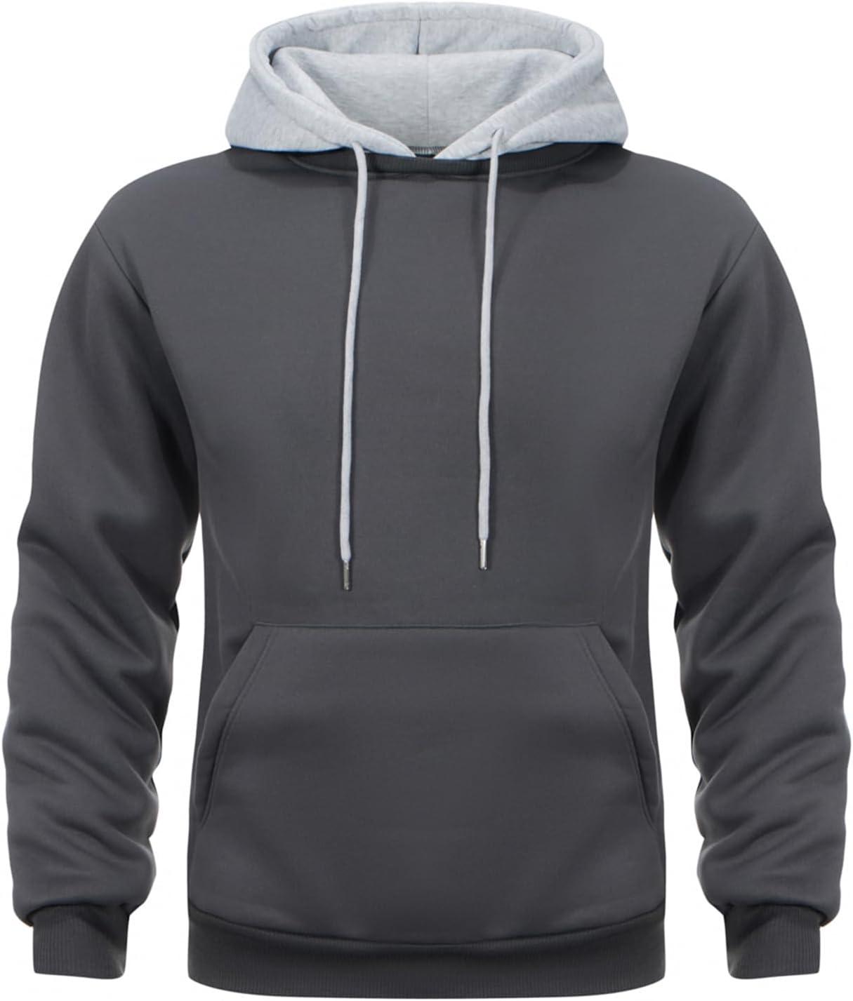 Long-Sleeve Color-Block Hoodies Pocket Versus Tested Trendingmenswear