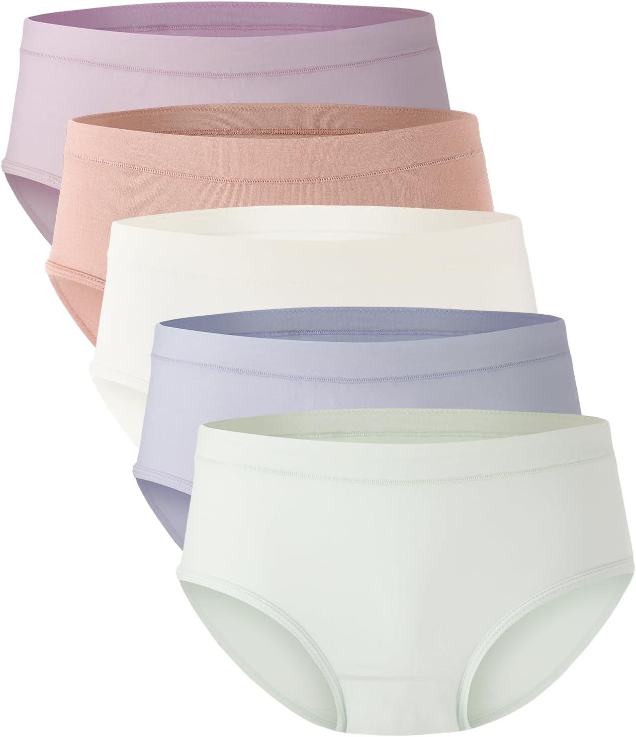 Versatile Tested: Bamboo Briefs Stay Cool Versus Trend... Soft Panties, Mid Waist, 5-Pk