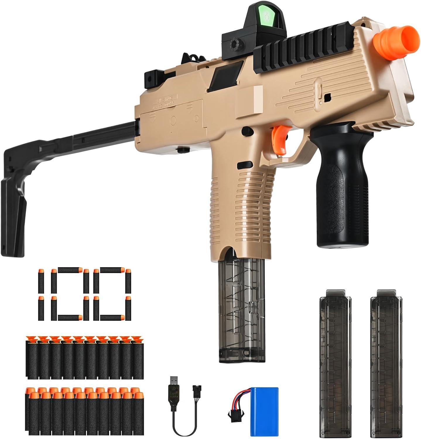 Realistic Toy Gun vs. Nerf Set: Tested Works Great For Kids... Fun too!