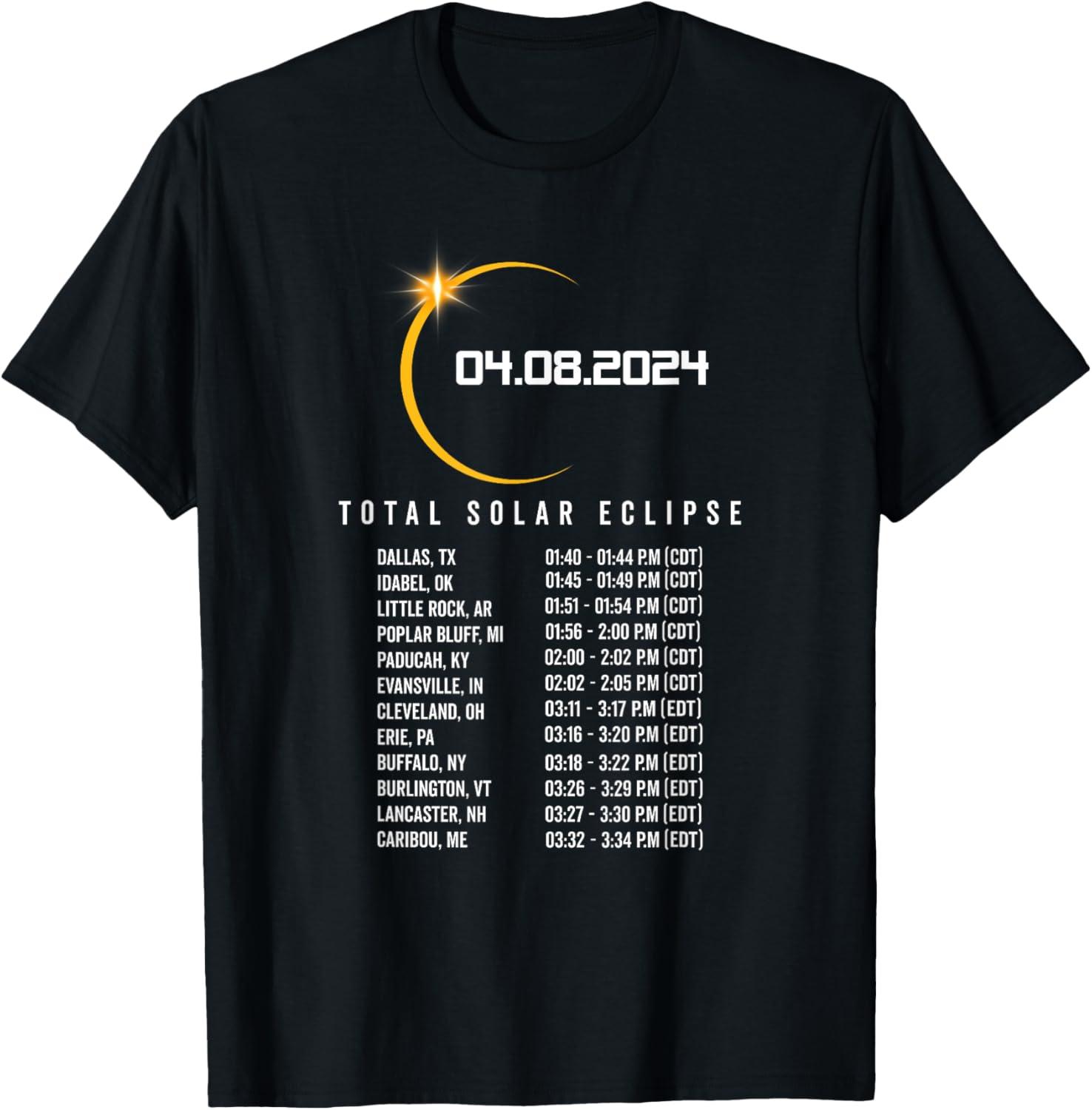 Shirt Showdown: Tested Eclipse T-Shirt Where & When 2024