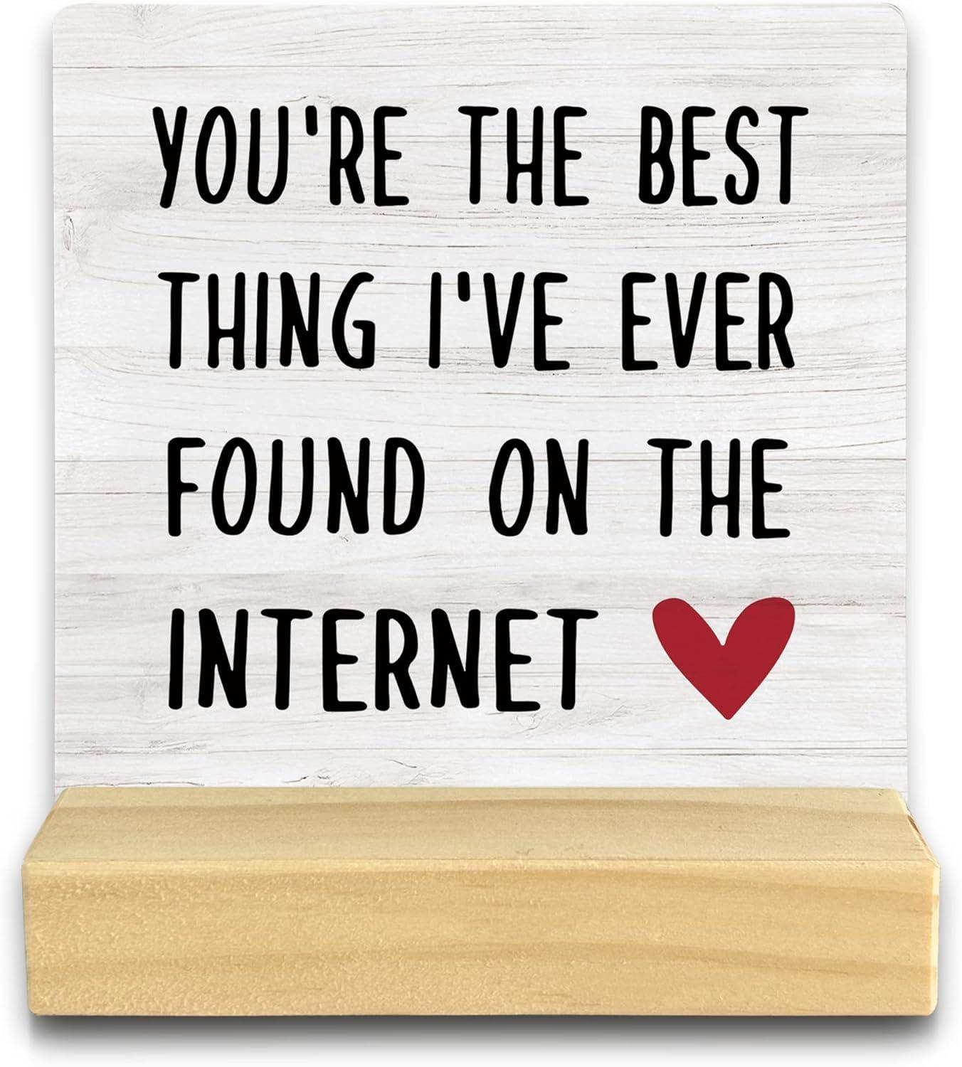 Surprising Insight: Compared QASHWEY Wood Plaque Valentine's Desk Decor... Perfect Gift, tested for charm!