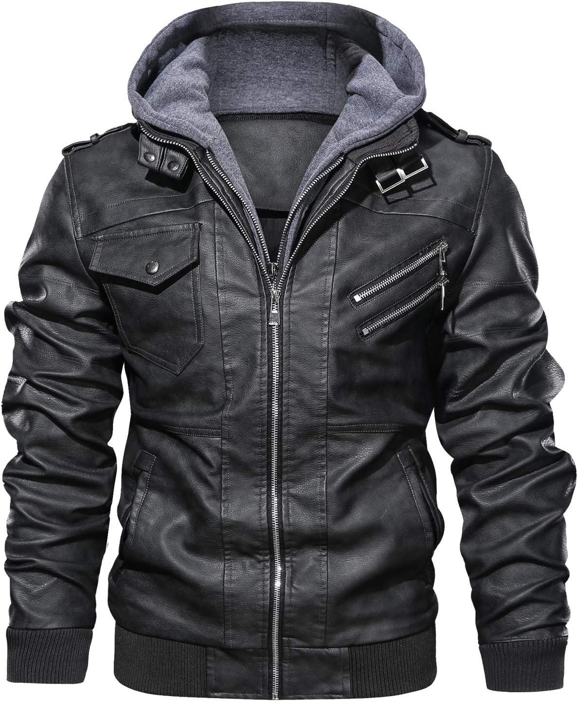 JYG Bomber Jacket Showdown: Tested Collar & Hood... Faux Leather Gear for UrbanStyle