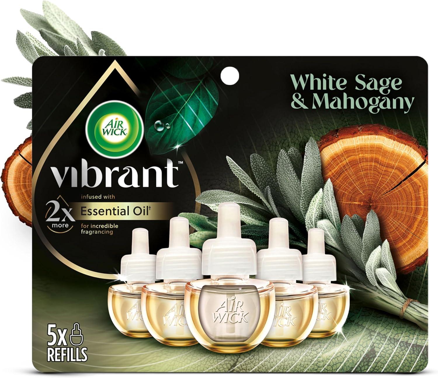 Plug-In Showdown: 5ct Long-Lasting Mahogany vs. Natural White Sage Oils for Eco-Conscious Living