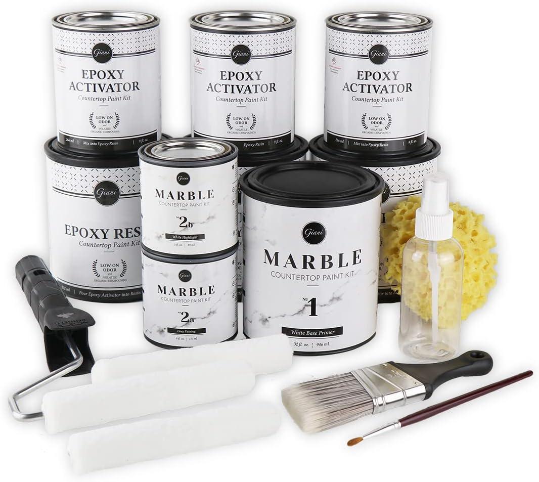 Giani Marble Epoxy vs. Standard Countertop Paint: Surprising Streak-Free, Easier…