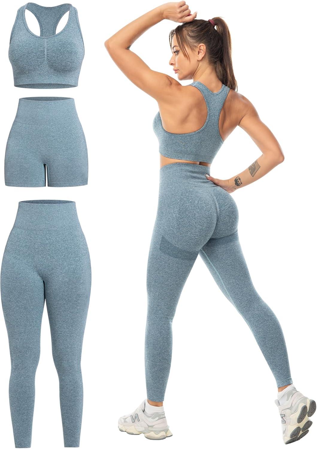 Workout Gear Showdown: High Impact Bra, Quick Dry, Buttery Soft, Bermuda Knee Style