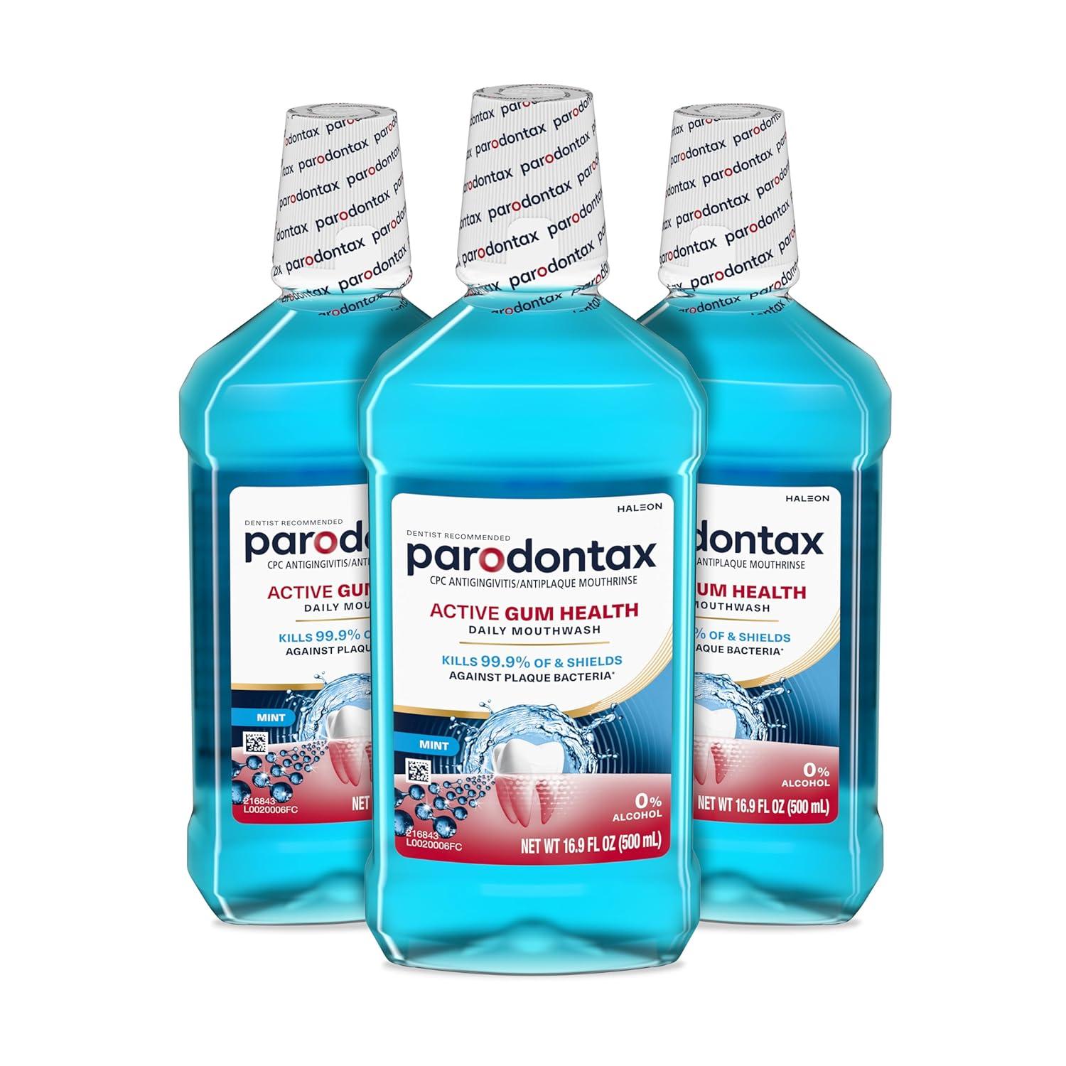 Showdown: Parodontax Active Gum Health Mouthwash... Mint Flavor Tested for Antiplaque Benefits