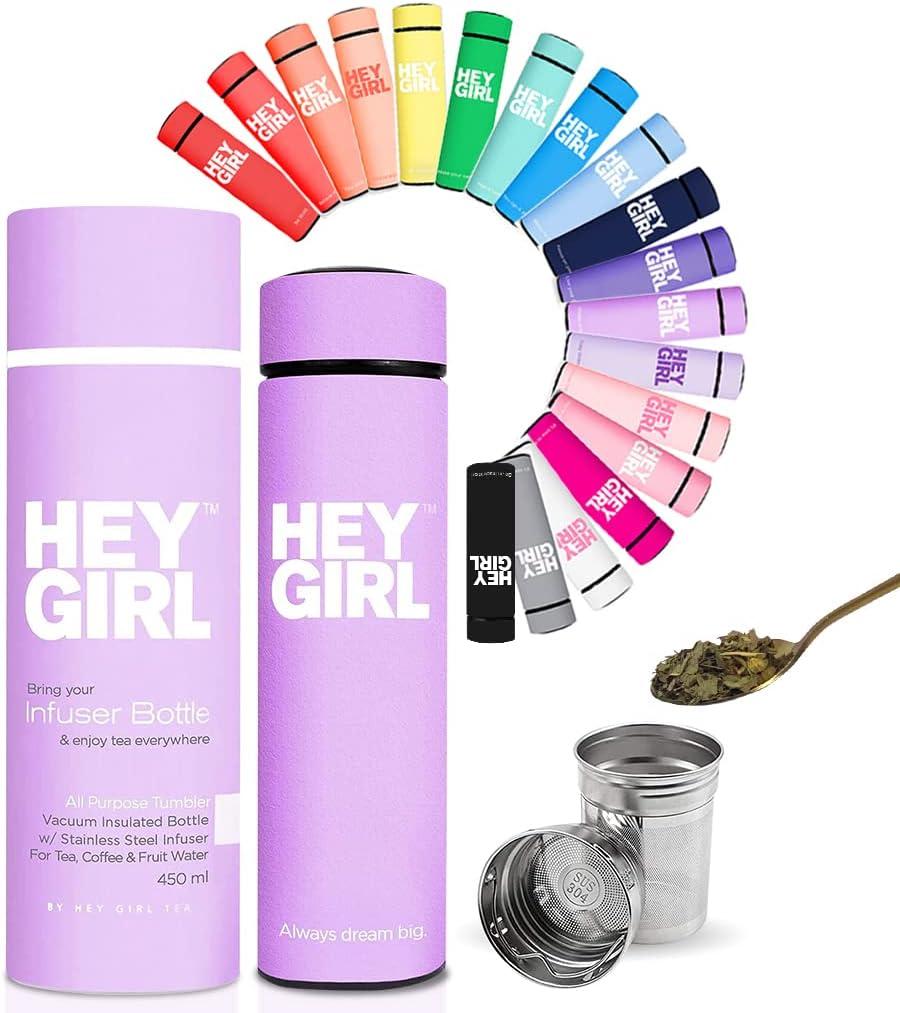 Hey Girl Tea Infuser Bottle 450ml: Surprising Insulation & Diffuser Tested for Portable Gifting
