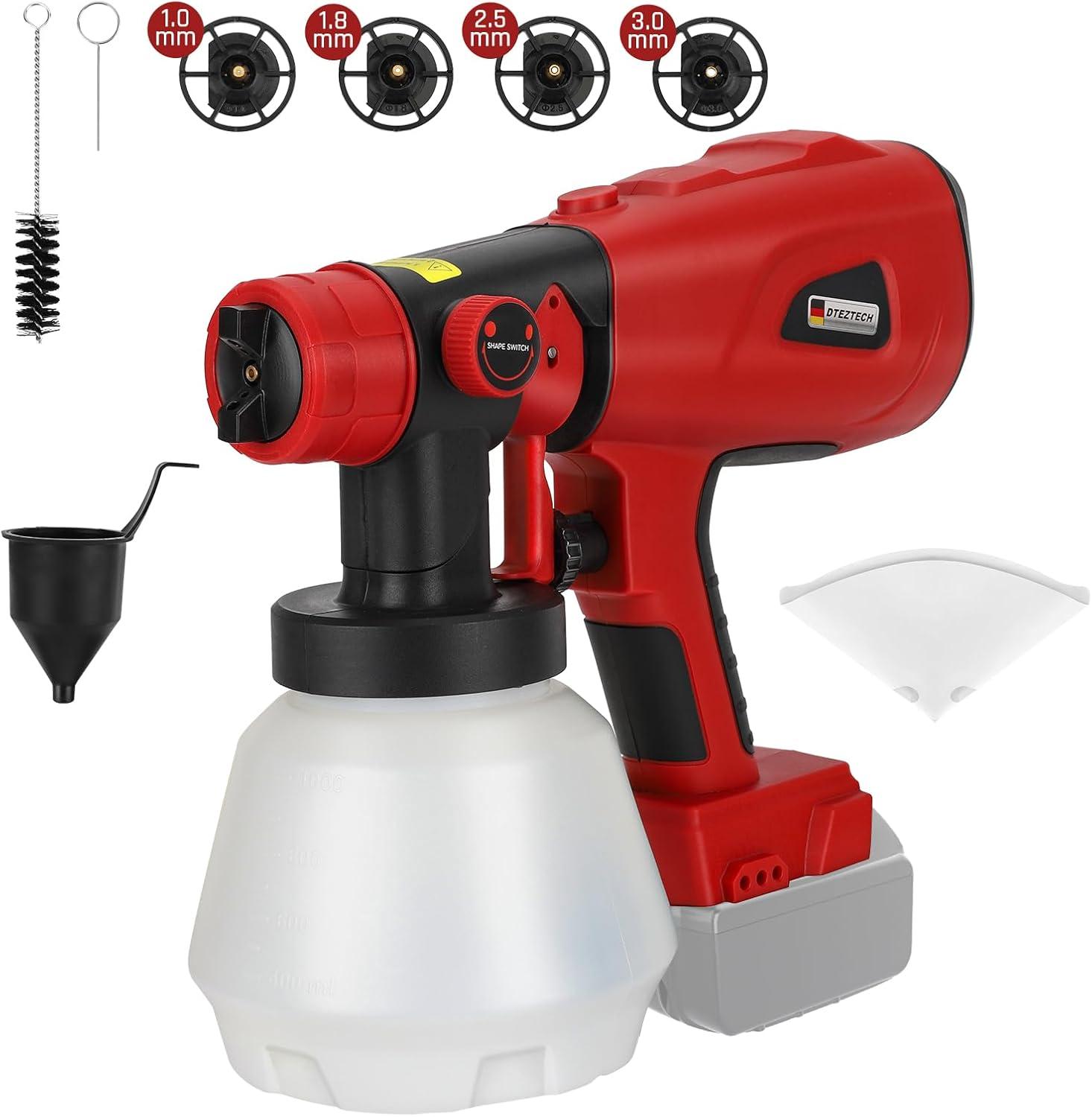 Surprising Insight: 4 Nozzles vs. 1000W Paint Sprayer for DIY Efficiency & Safety… (Battery Not Included)