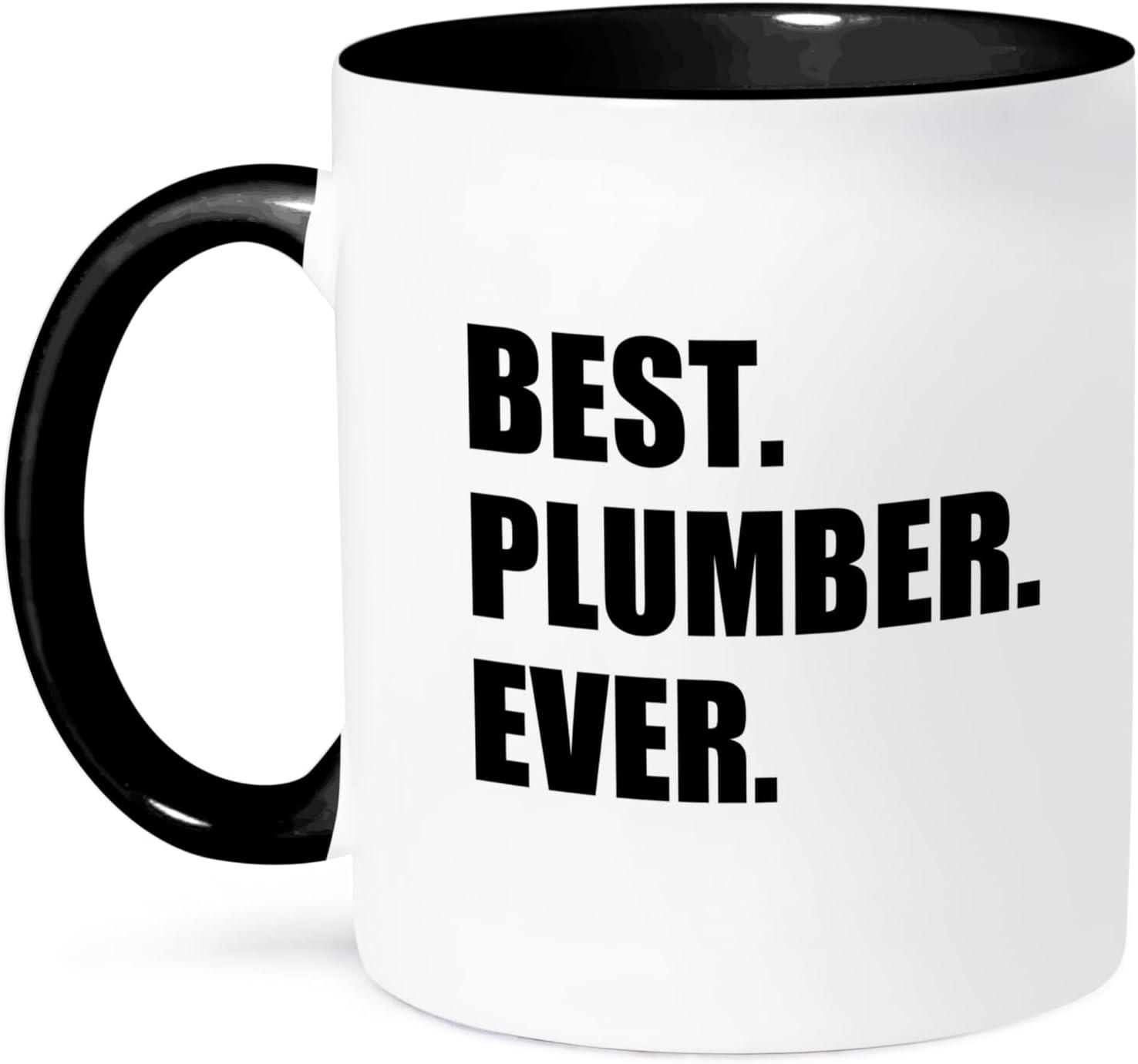 3dRose Mug's Black Text Design Tested vs. Best Plumber's 11 oz-Surprising Gift Insight