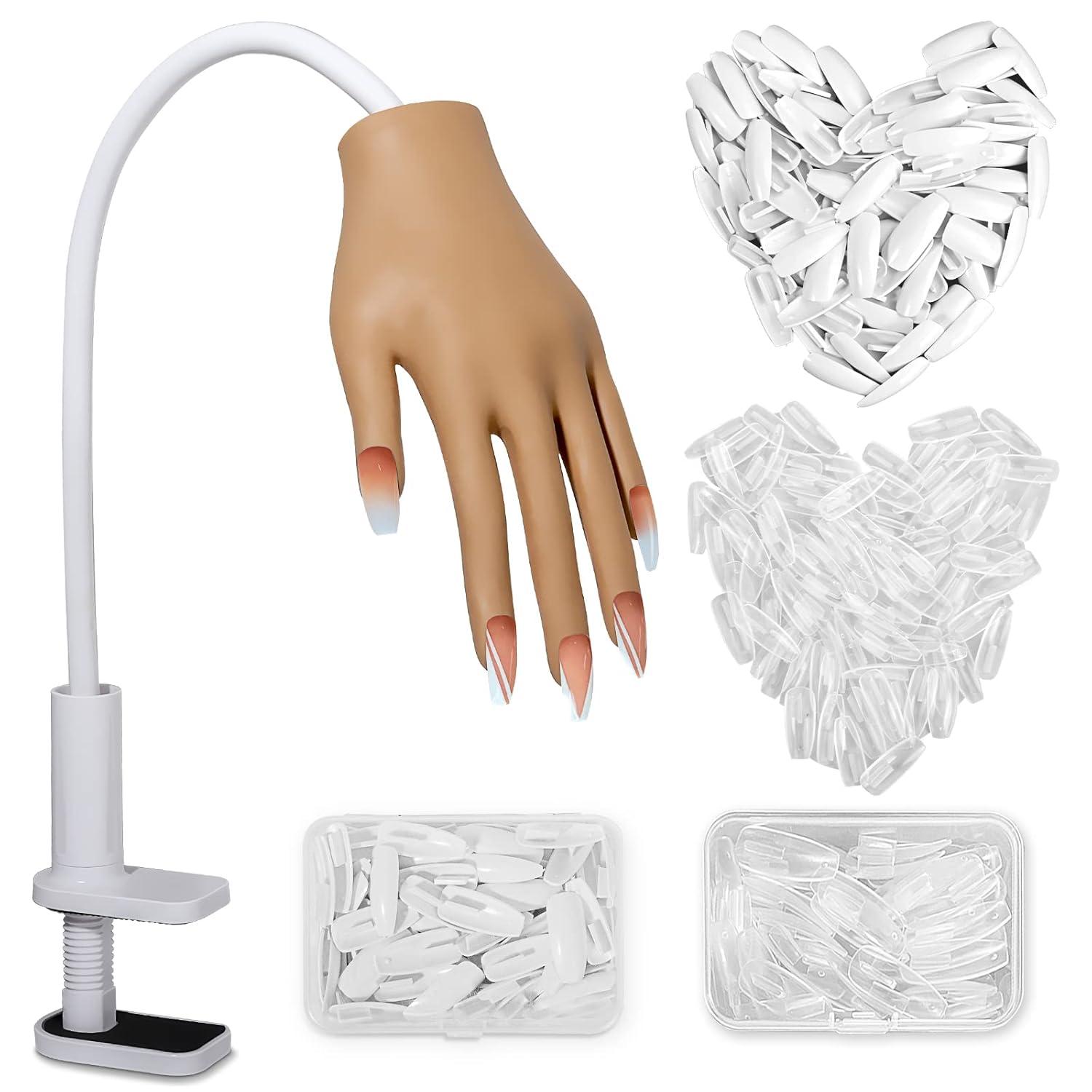 Silicone Tips That Never Fall Off Versus Fake Maniquin Hand: 200PCS Flexible Practice Tools Tested for Real?