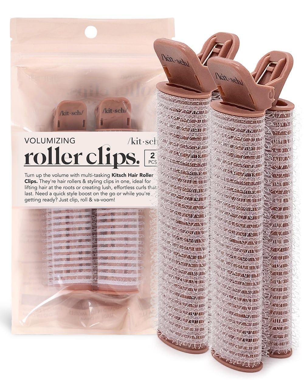 Kitsch Volumizing Clips (Volume) Versus Hair Rollers (Effortless Curls) - Tested for Time-Crunched Moms!