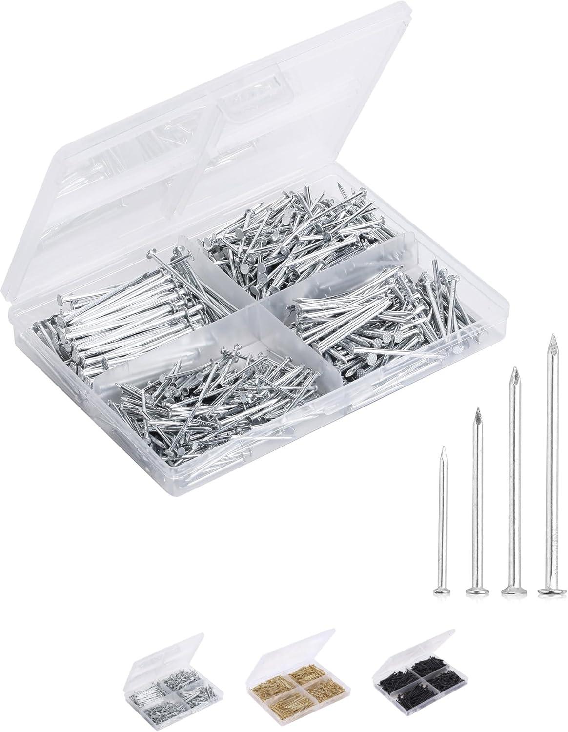 Hardware Showdown: 600 Pcs, 4 Sizes, Silver, Galvanized - Surprising Uses for DIYers?