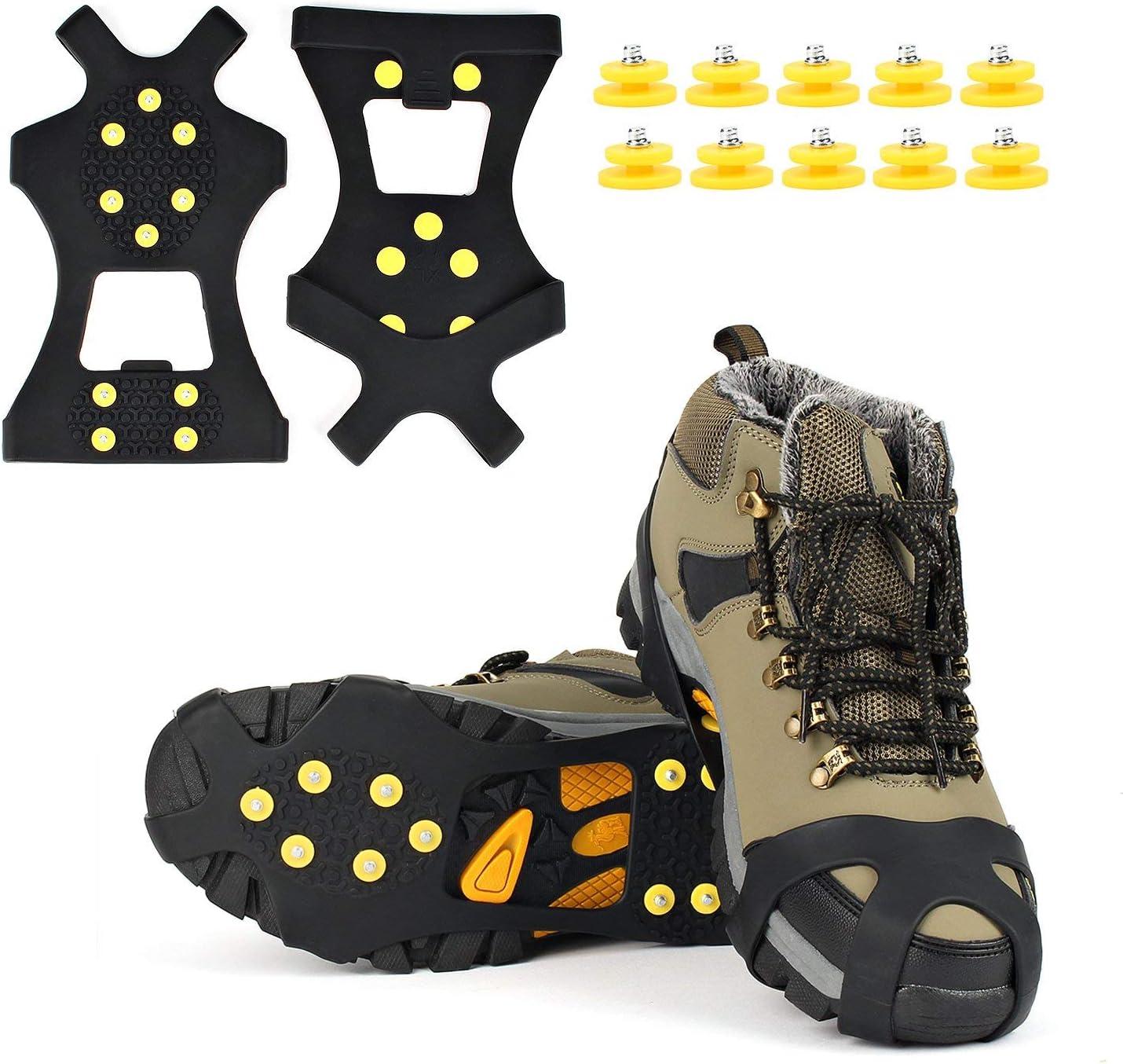 Surprising Insight: EONPOW Ice Grips' 10 Steel Studs Tested vs. Standard Cleats for Winter Safety
