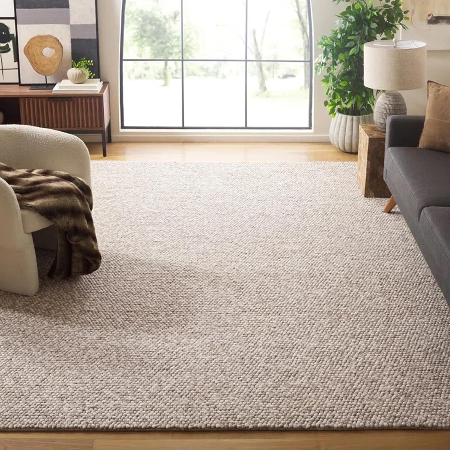 Chunky Knit vs. Plush: Tested Warmth in Beige Contemporary Area Rugs for Modern Living Rooms