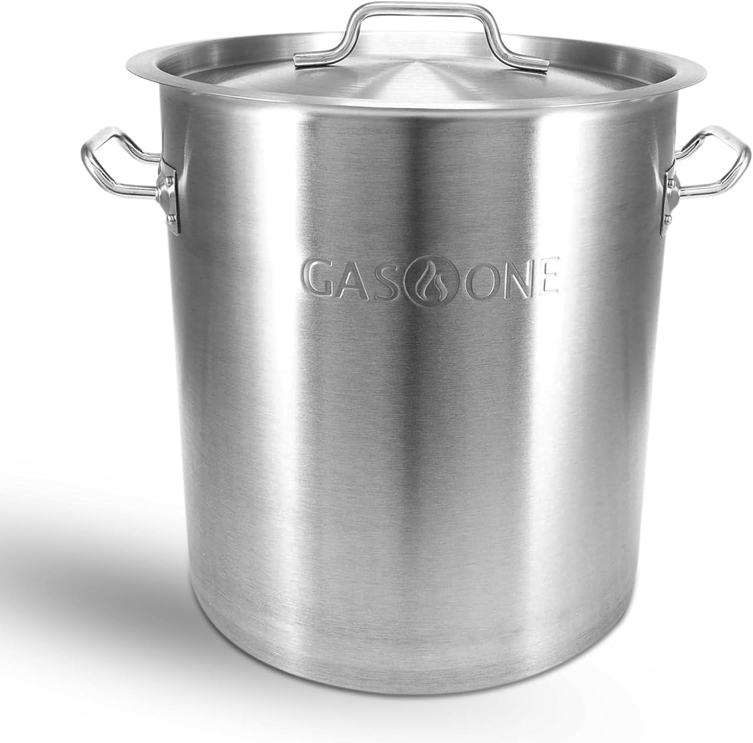 GasOne 20Qt Stockpot Tested in Brewing-Satin Lid & Capsule Bottom Showdown