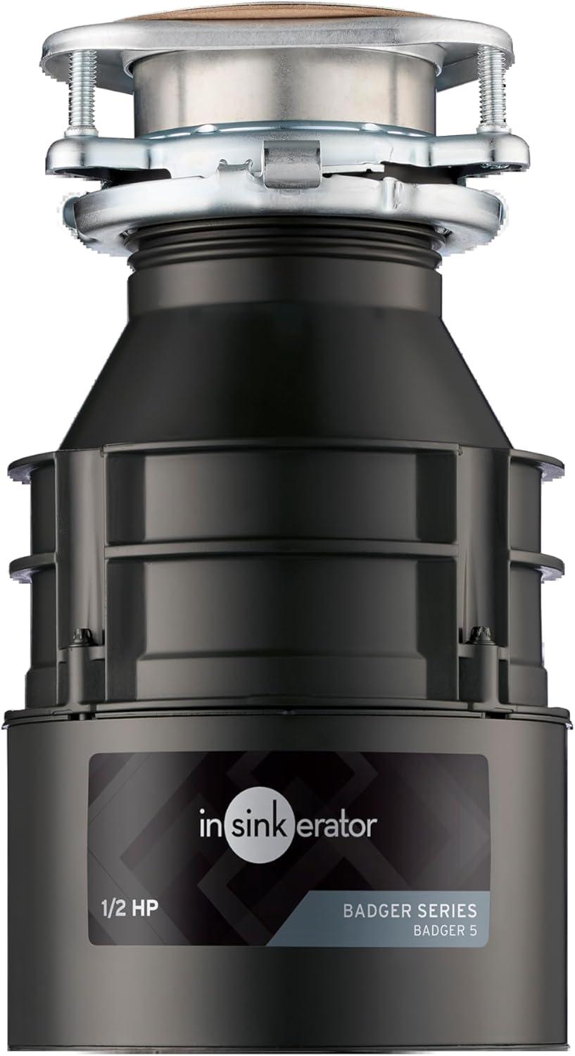 InSinkErator Badger 5 Garbage Disposal: 1/2 HP Tested, Surprising Food Waste Efficiency