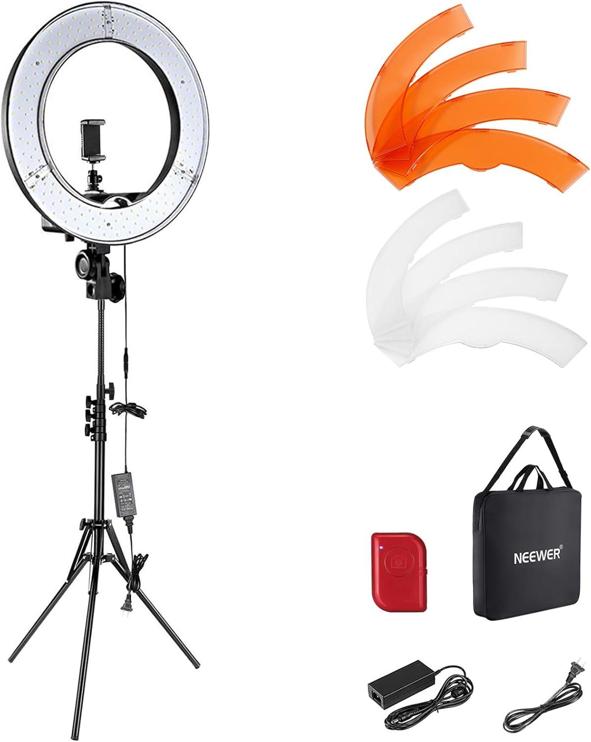 NEEWER Ring Light Showdown: 55W Power, 5600K Glow, Phone Holder, Soft Tube-Surprising Studio Lighting Insight for Creatives?