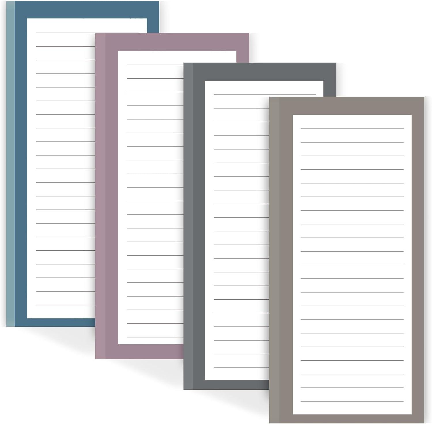Magnetic Fridge Notepads Showdown: 4-Pack, 50-Page, Design, Grocery List, To-Do