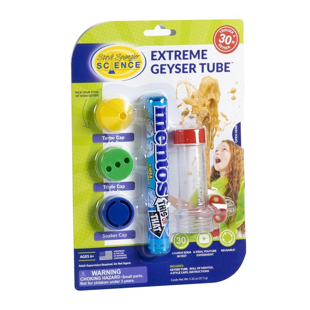 Spray Caps, Mentos Candy, and Tube Tested: Science Kit for Kids STEM Showdown