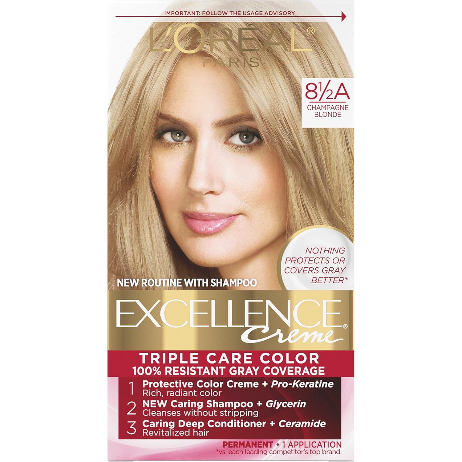 L'Oreal Paris Hair Color Showdown: Triple Care & 8-Week Gray Coverage (No Bleach Needed!)