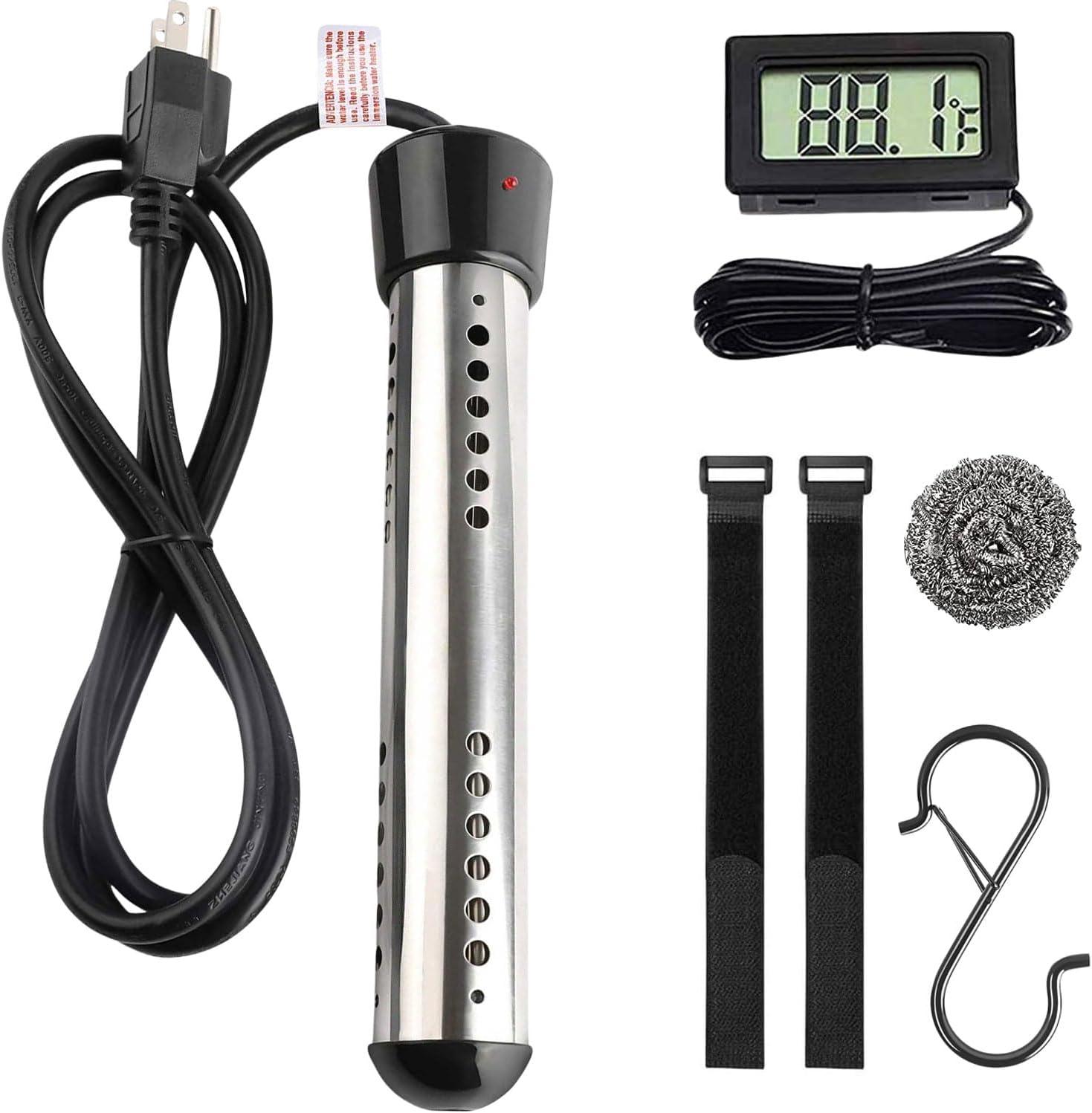 2000W Immersion Heater Showdown: Surprising 5-Gallon Speed, 304 SS & Digital Therm
