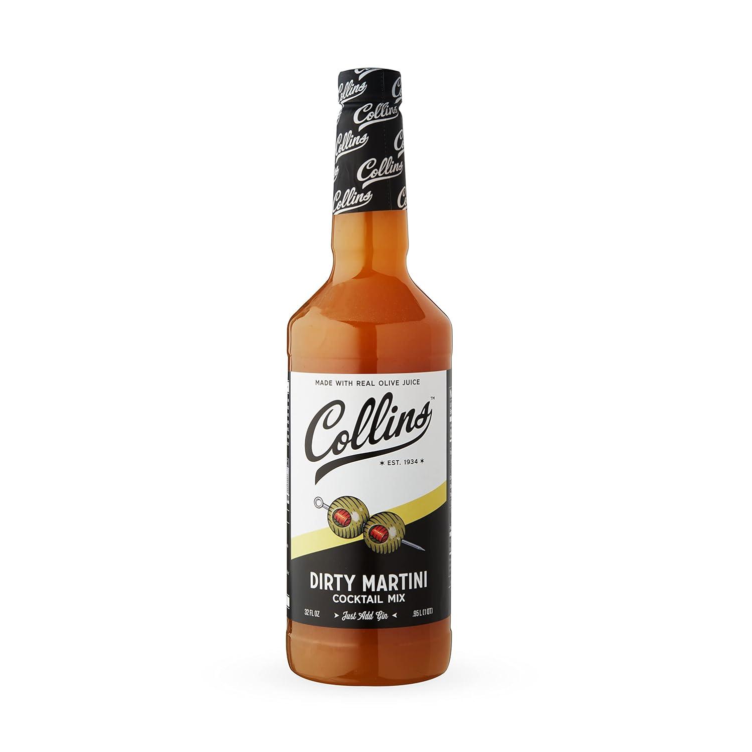 Collins Dirty Martini Mix Showdown: Real Olive Brine vs. Standard for Bold Home Cocktail Use