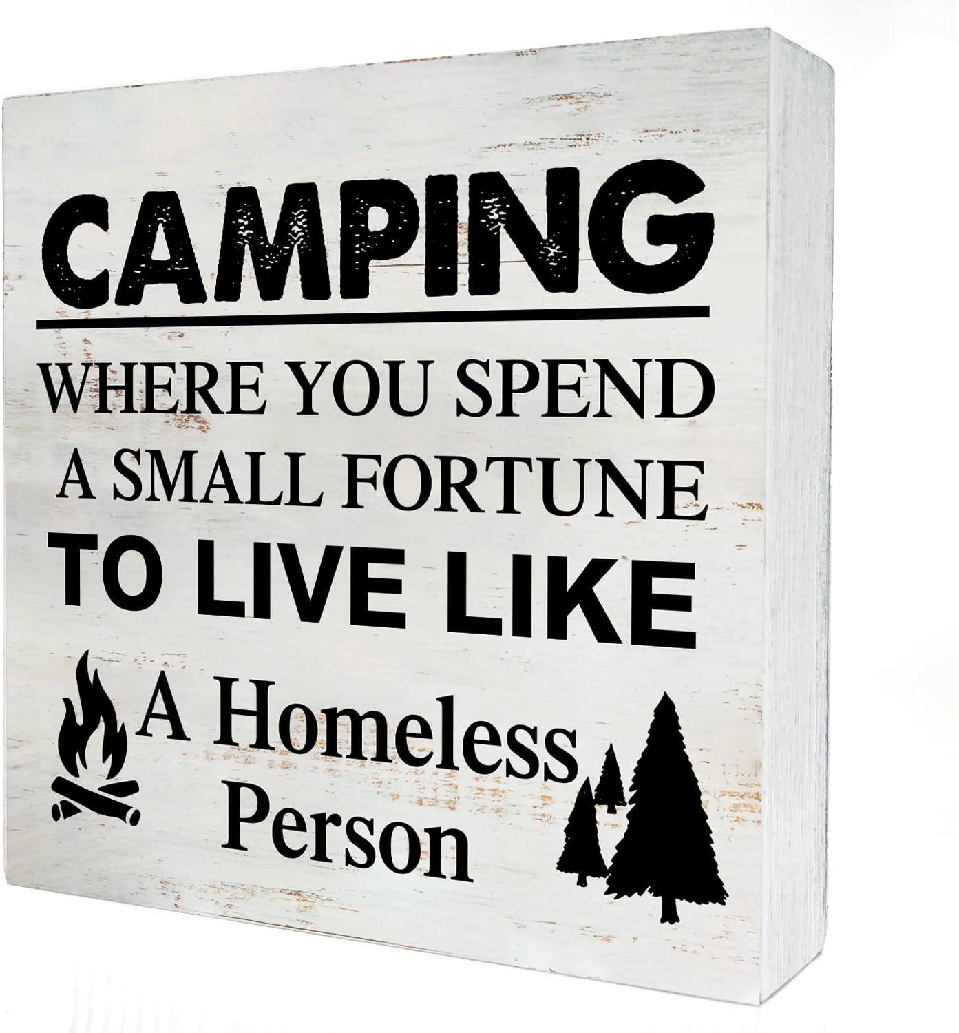 Camping Sign vs. Desk Decor Showdown: Surprising Twist on Small Fortune & Compact Design