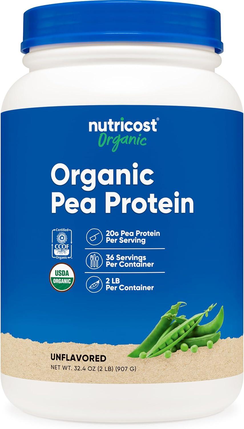 Nutricost Organic Pea Protein... Surprising USDA Showdown: Tested, Gluten-Free, Plant-Based