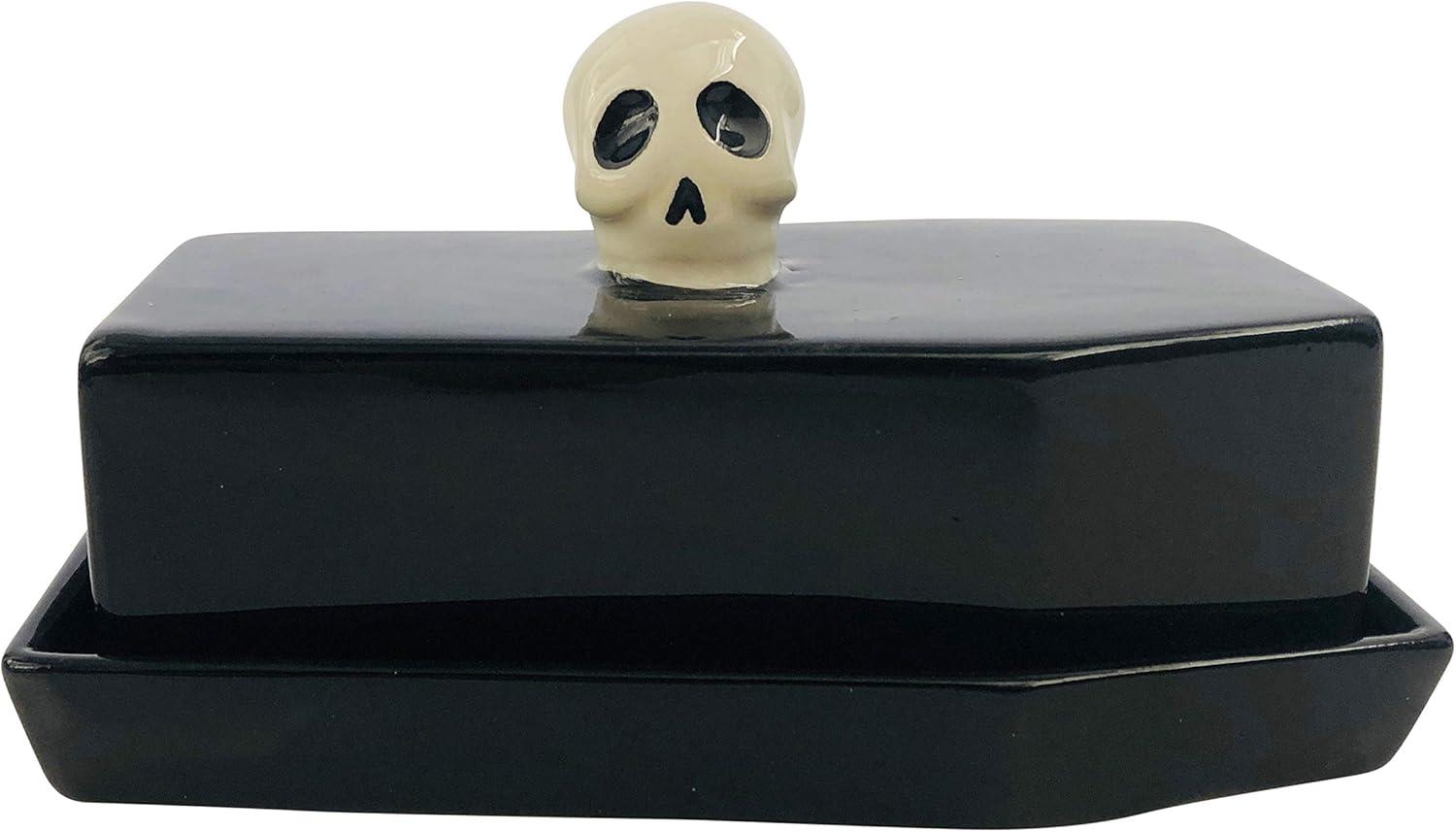 Versus: Coffin-Shaped Skull Handle Butter Dish Tested for Trendy Storage