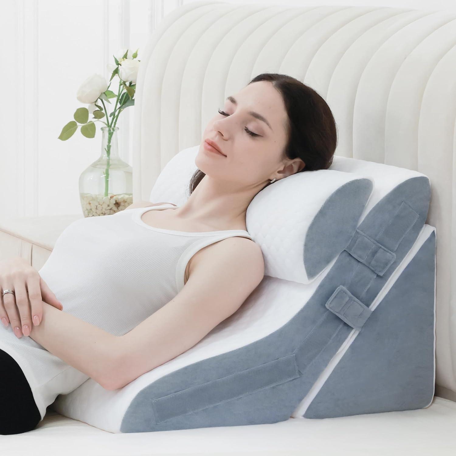 Showdown: 3PCS Set, 20-in-1 Adjustability, 23" Wide Base-Soothe Back, Leg & Acid Reflux Pain