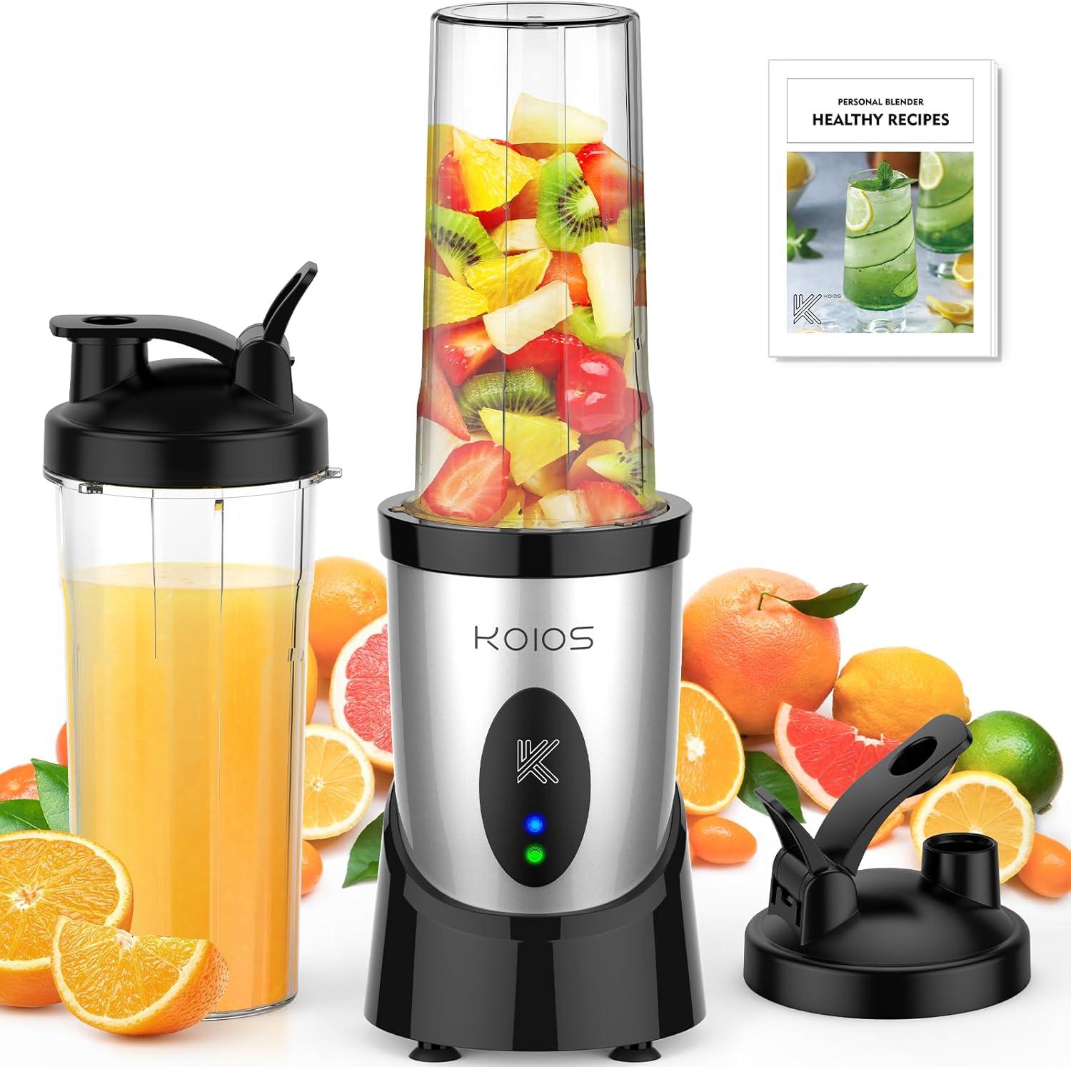 KOIOS Blender's 900W Power vs. Standard Models: BPA-Free Cups, Sliver Design-Surprising Kitchen Efficiency