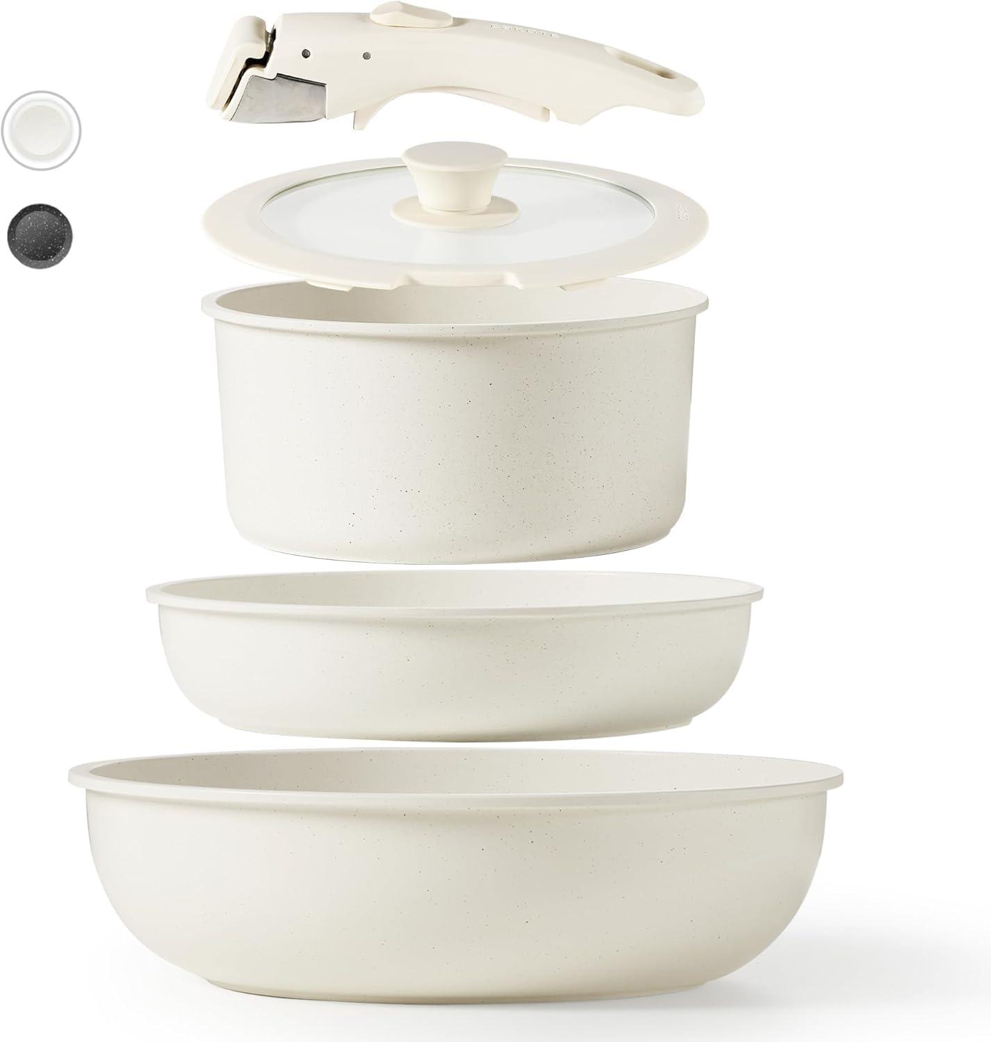Tested: Space-Saving Pots & Pans Set, Ceramic, Black for RV Use
